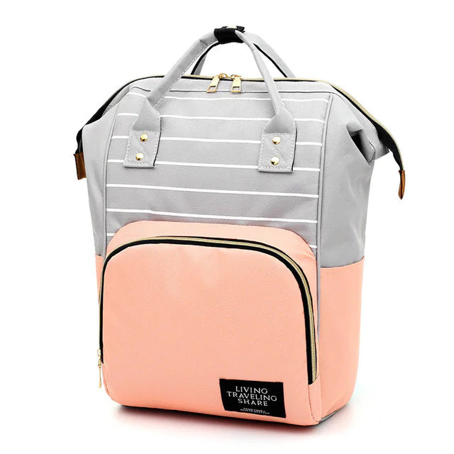 Multi-Functional Oxford Cloth Mom Backpack (Large Capacity)