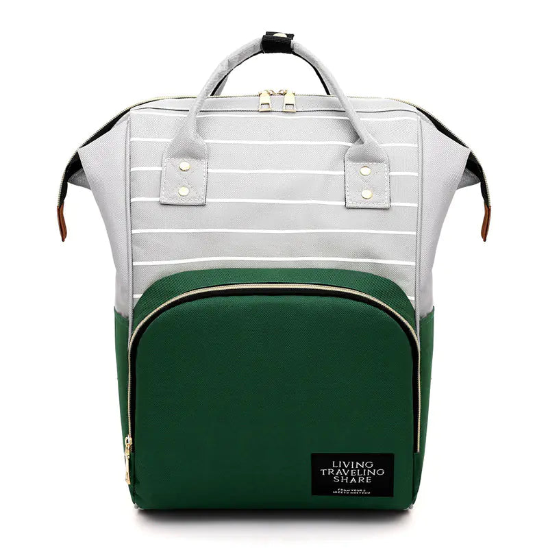 Multi-Functional Oxford Cloth Mom Backpack (Large Capacity)