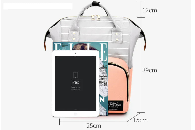 Multi-Functional Oxford Cloth Mom Backpack (Large Capacity)