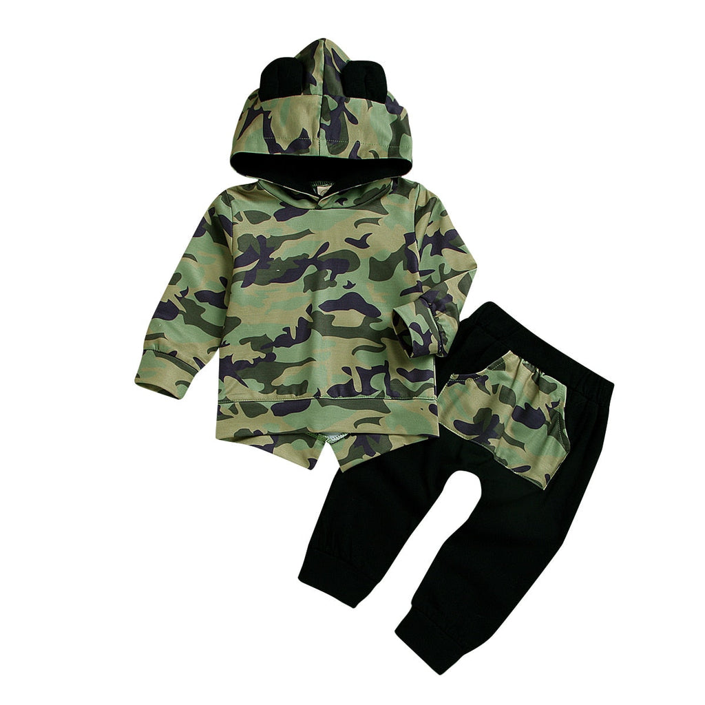 Camouflage Hoodies Set