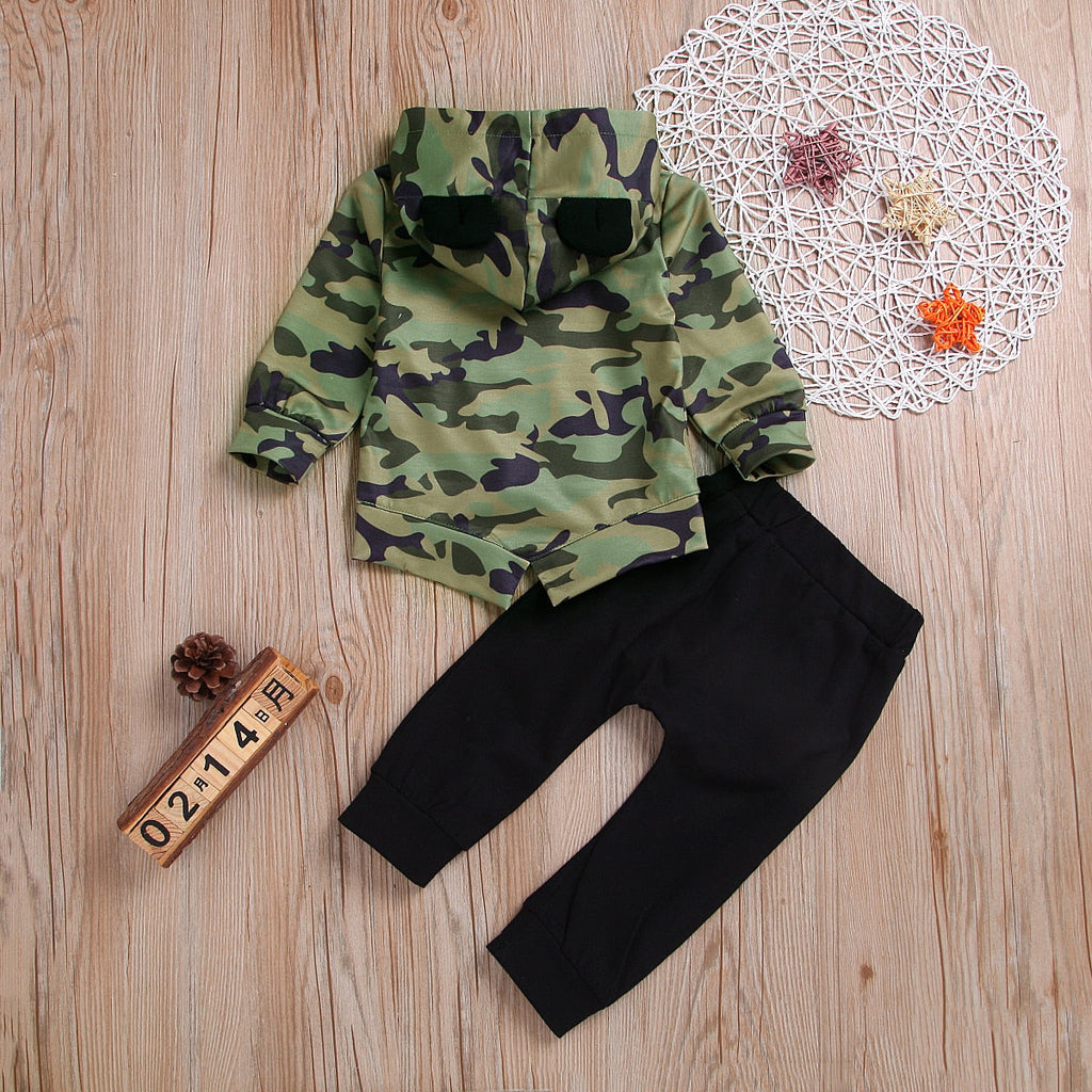 Camouflage Hoodies Set
