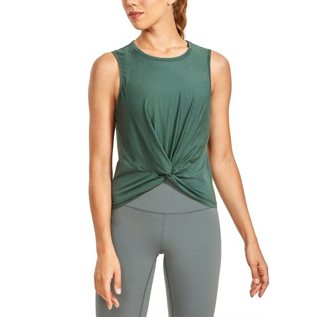 Women's Cotton High Neck Sleeveless Crop Top