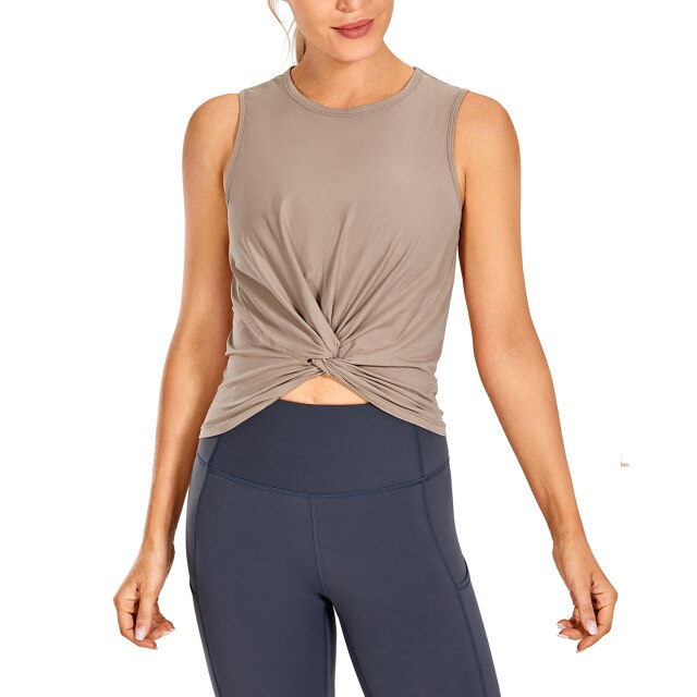 Women's Cotton High Neck Sleeveless Crop Top