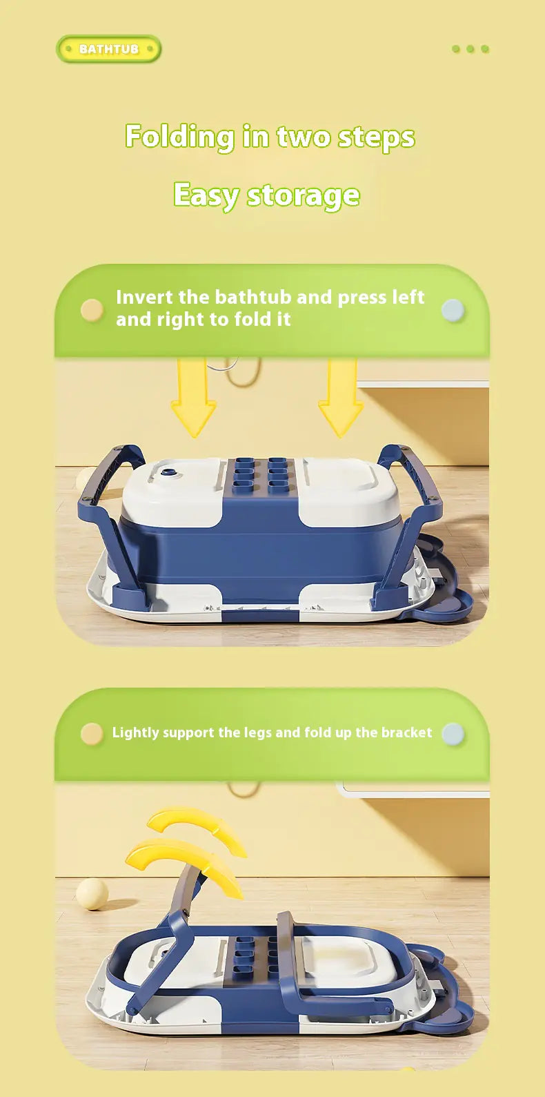 Newborn Temperature Sensing Baby Bathtub