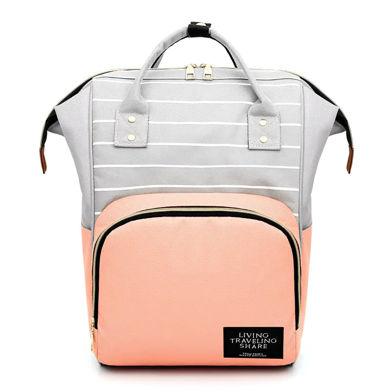 Multi-Functional Oxford Cloth Mom Backpack (Large Capacity)