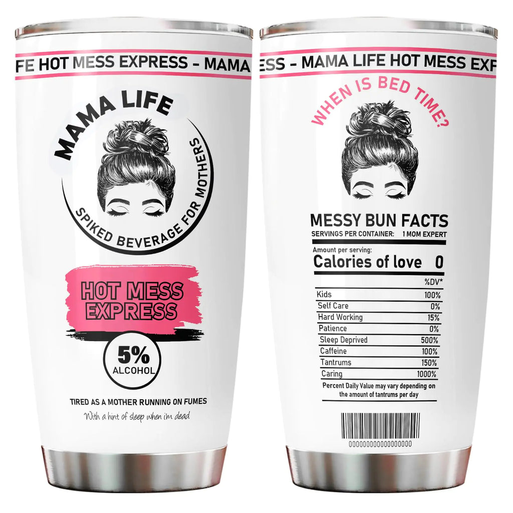 Mom Tumbler with Lid 20oz Stainless Steel